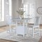 International Concepts Rectangle 20 in W, 38 in L, 36 in H, Wood, White/Chalk Antiqued K128-3638-S452-2 - alternate 3